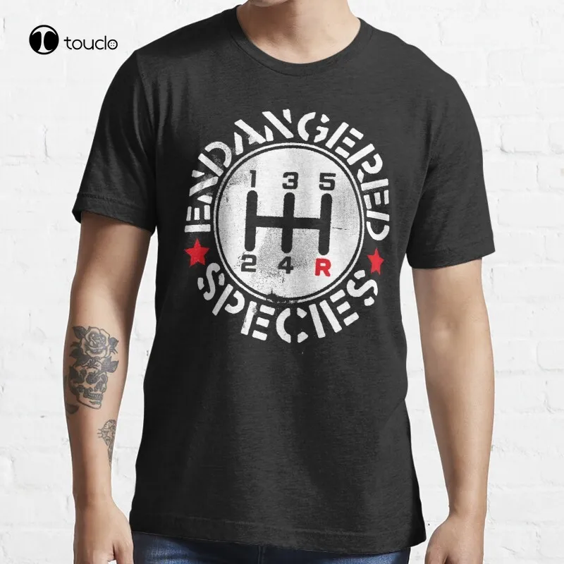 

Manual Transmission Endangered Species Manual Racing Gear T-Shirt Cotton Tee Shirt