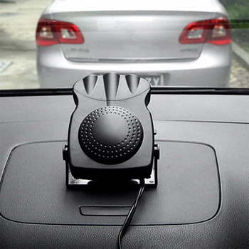 

12V Car Heater Air Cooler Fan 2 In 1 Electric Heating Dryer Demister Defroster 3-Outlet Hot Warm Portable Heating Fan