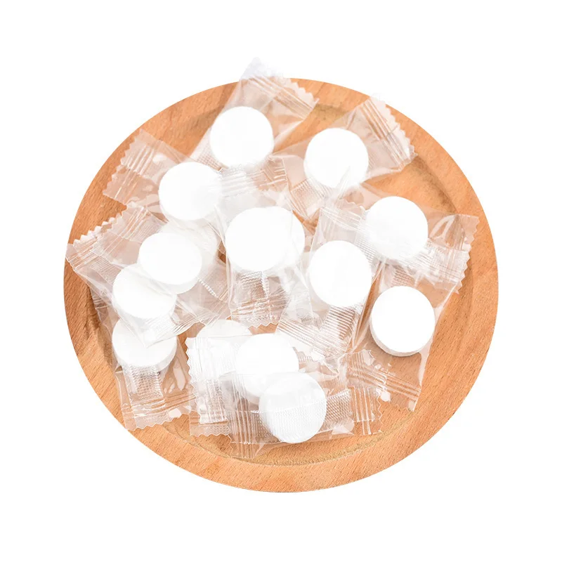 30 uds/50 Uds hidratante desechables comprimido máscara Facial Ultra-delgada de algodón Facial hoja DIY piel cuidados con envoltorio máscaras de papel