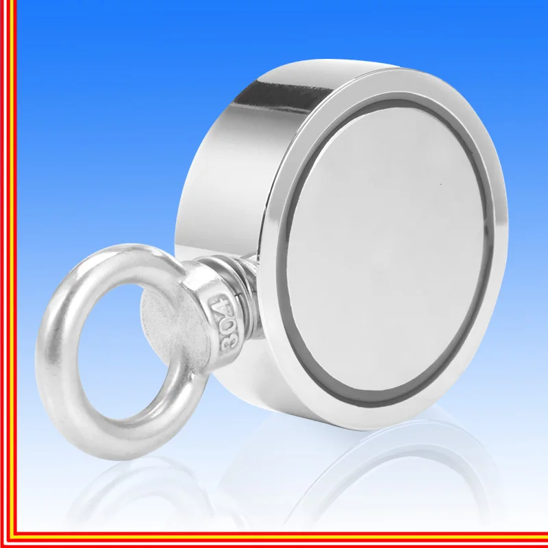 

Fishing Magnetic Tool of High Power Dual-circle Neodymium Deep-sea Lifesaving Magnet with Hook