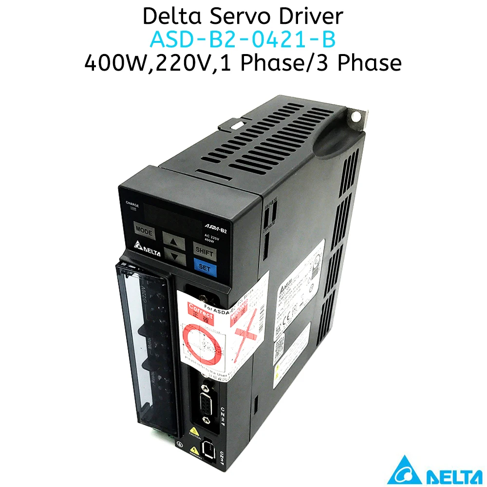Дельта AC B2 сервопривода 400W ASD 0421 B ECMA C20604RS C20604SS тормозной 0.4KW 1.27NM 60 мм фланец