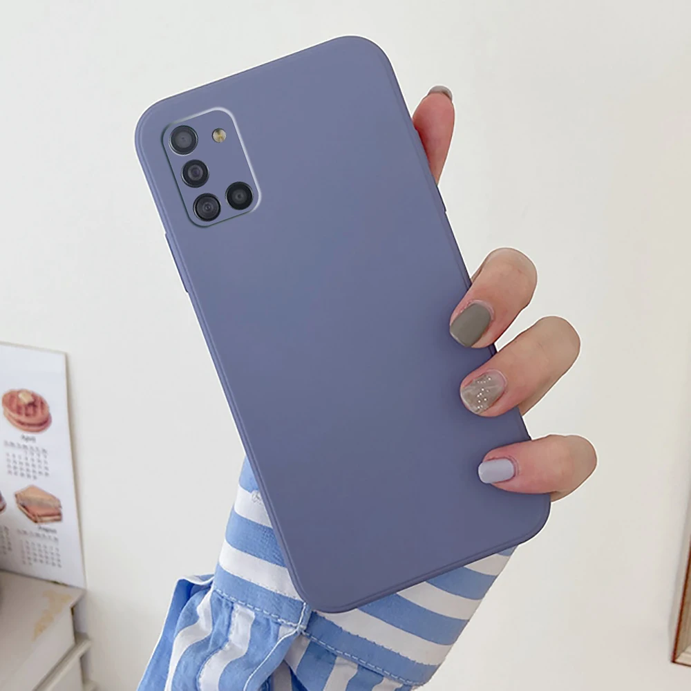 Luxury Original Square Soft Liquid Silicone Phone Case For Samsung Galaxy S21 Ultra S20 FE S10 Plus S9 S8 Note 20 10 9 8 Cover