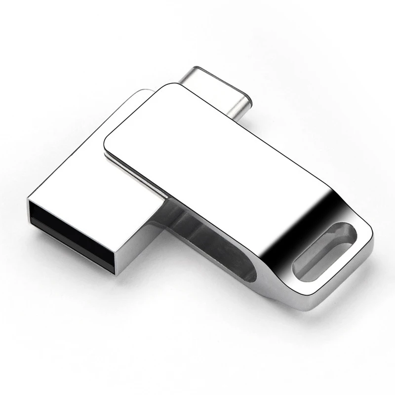Silver Высокоскоростной флеш-накопитель USB 2,0 type C, 4 ГБ, 8 ГБ, 16 ГБ, 32 ГБ, флеш-накопитель, реальная емкость для huawei type C, карта памяти для ноутбука - Цвет: Silver