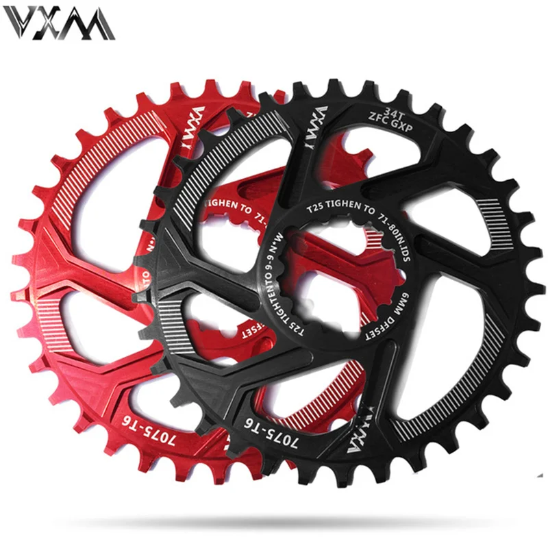 VXM Bicycle Chainwheel 30T 32T 34T 36T 38T Narrow Wide Bicycle Chainring For GXP XX1 X9 XO X01 CNC AL7075 Crankset Bicycle Parts