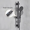 Matte Black Thermostatic Bathtub Faucet Bathroom Hot Cold Mixer Tap Wall Mount Bath Shower Faucets Handshower Robinet Baignoire 3