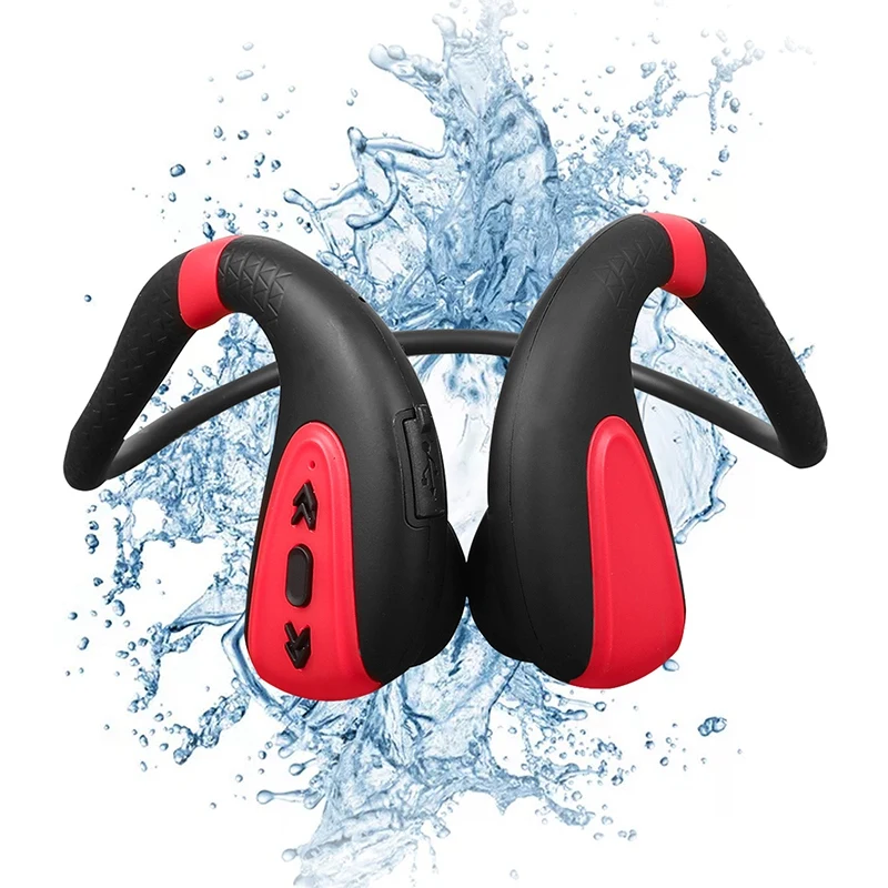 Earphones Bluetooth Wireless Q1 Bone Conduction Headphones Ipx8 Waterproof Mp3 Music Player Earphones Swimming Diving