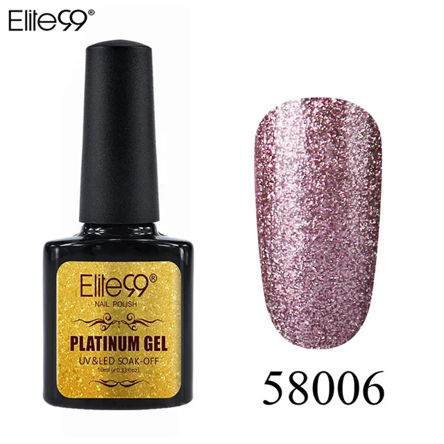 Elite99 Gel Nagellack Set Shiny Platin Nägel Kunst Für Maniküre Poly Gel Lak UV Farben Top Basis Mantel Primer hybrid Lacke