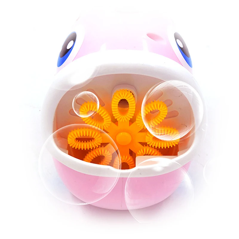 Электрическая портативная рыбка с пузырьками детское освещение музыка автоматическая машина для пузырей выдувная пузырьковая игрушка