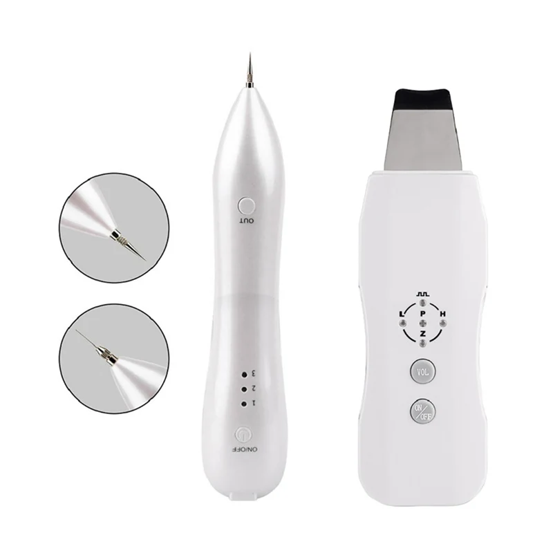 

Rechargeable Ultrasonic Skin Scrubber Electric ion Ultrasound Facial Pore Spot Cleanser Face Lifting Whitening Cleaning Machine