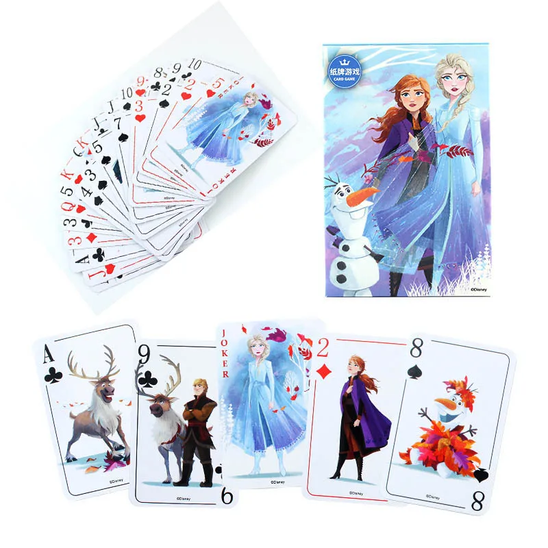 Frozen Avengers Card Game Paper Playing Cards Casual Desktop Card Games Children Adult Card Game Disney Card Game Frozen