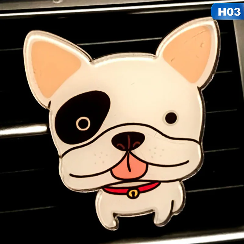 1pc Cute Pet Dog Car Air Freshener Perfume Lifelike Dog Doll Car Perfume Automobile Air Conditioning Vent Perfumes - Название цвета: 3