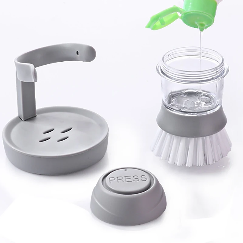 Кухня щетка для мытья посуду пластиковые гидравлический стиральная potbrush щетки для чистки посуда домашняя щетка для чистки инструменты Кухня