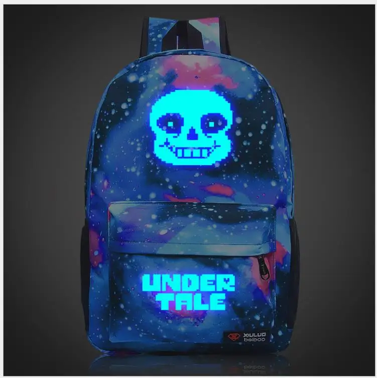 Горячая игра Undertale Frisk Sans печати рюкзак Undertale школьные сумки холст унисекс сумки на плечо Rugzak рюкзак для ноутбука