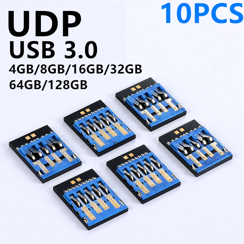 2020 10 шт. оптовая продажа UDP USB 3 0 флэш память 4 ГБ 8 16 32 64 128 короткий u диск полуготовый чип флеш накопитель