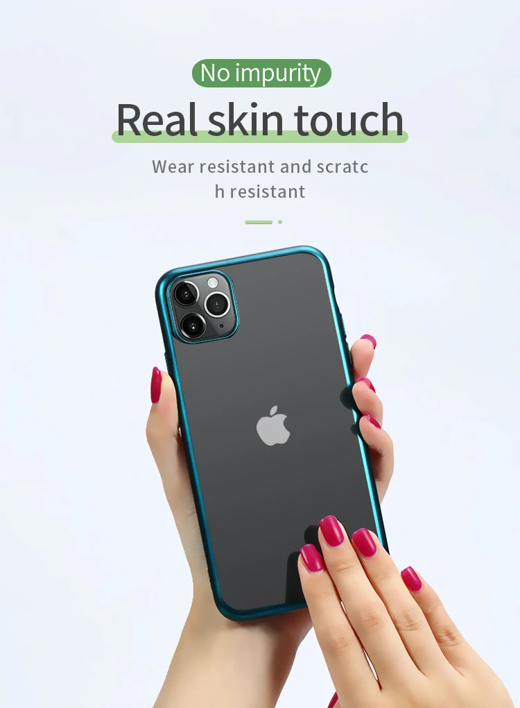 TPU Matte Case for iPhone 11 Pro Max Case Set Transparent Silicone Case Shockproof Case for iPhone X XR XS Max 8 7 6 6S Plus