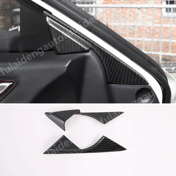 

2pcs For Mazda 6 Atenza 2019-2020 Carbon fiber ABS Interior Window Pillar A Triangle Decoration Panel Cover Trim Car Styling