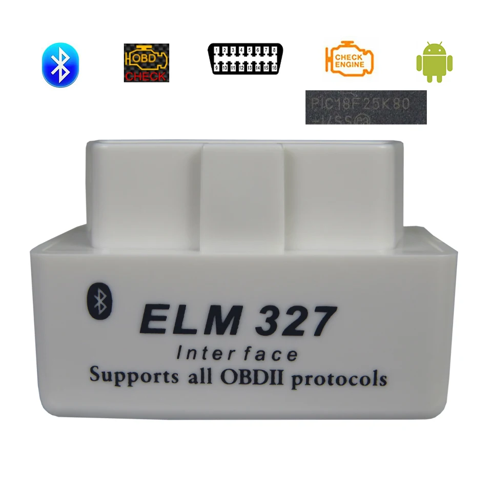 Мини ELM 327 V1.5 ELM327 Bluetooth OBD2 автомобильный диагностический сканер для Android PIC18F25K80 чип