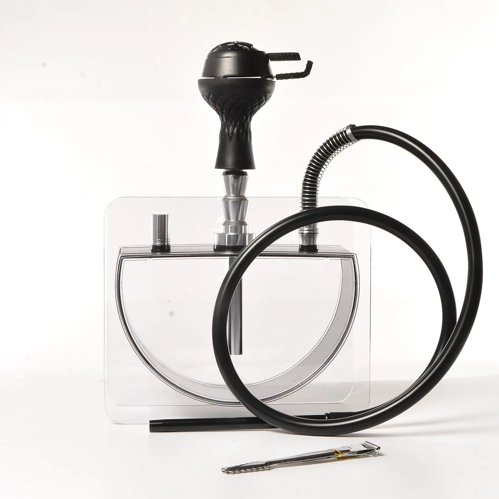 

Big Size Acrylic Hookah Shisha Pipe Chichas Nargile With Sheesha Silicone Bowl Hose Metal Tongs Narguile Smoking Accessories