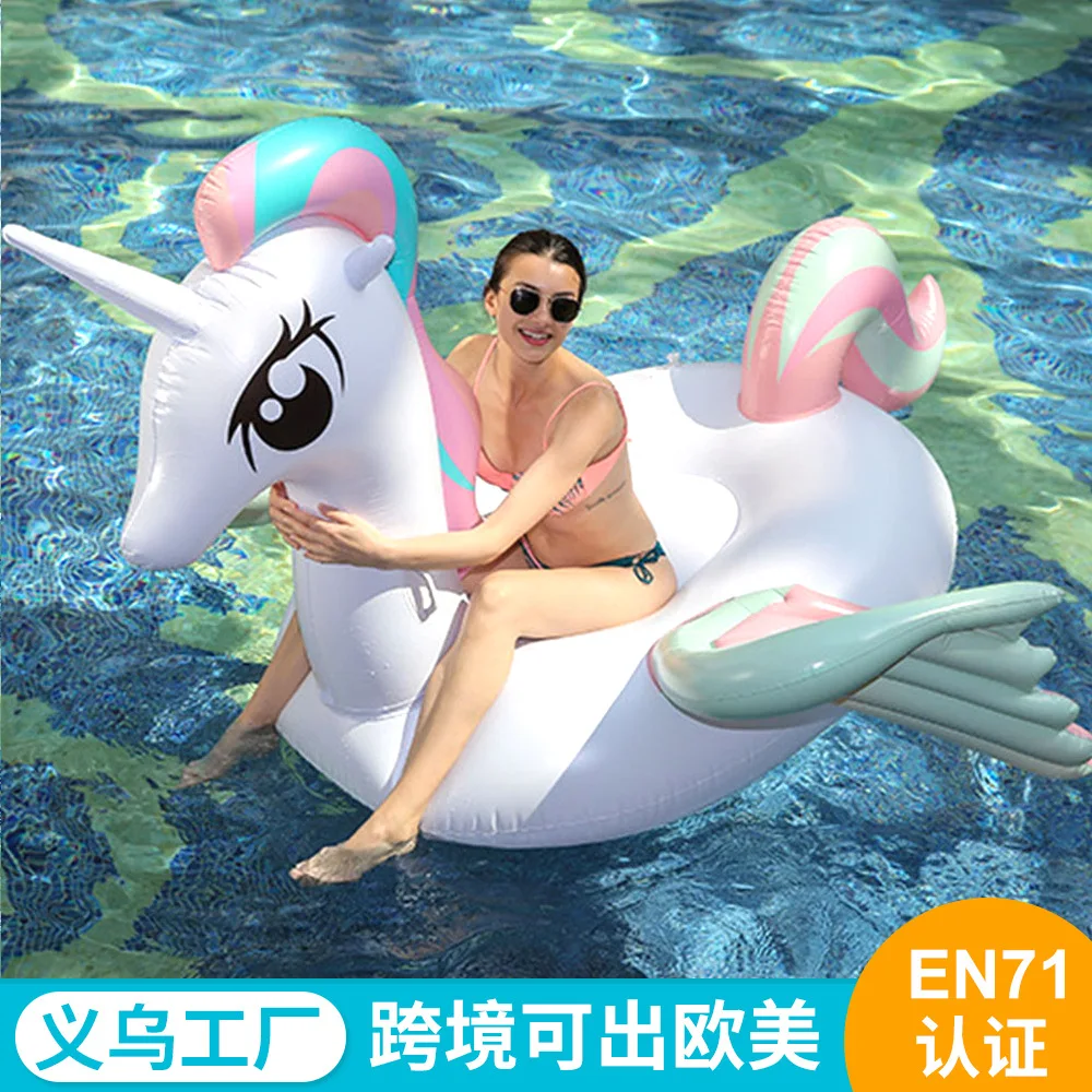 

Yiwu Factory Environmentally Friendly PVC Water Riding Adult Swimming Pool Inflatable Unicorn Water Riding Wholesale Customizabl