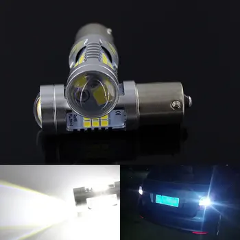 

2Pcs 1156 P21W BA15S 7506 R10W High Quality 21SMD White LED Auto Brake Lamps Car Reverse Bulbs for Skoda