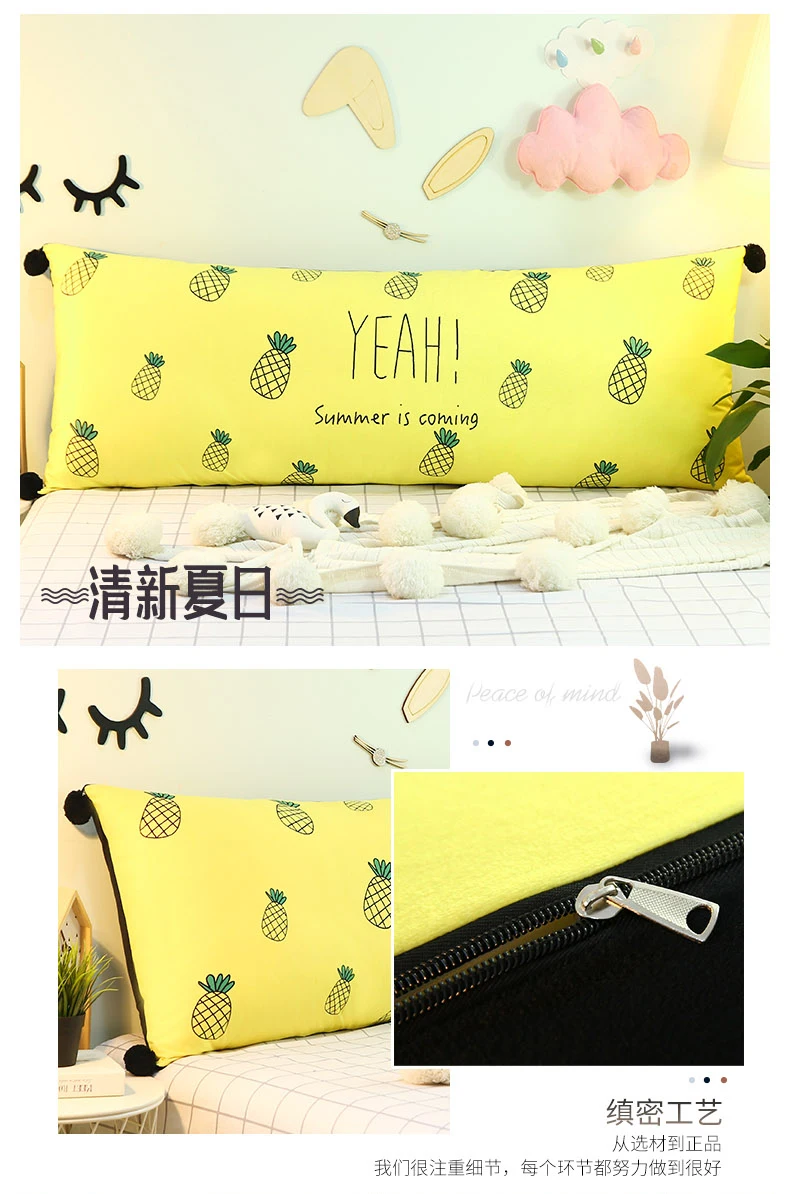 Custom Made Cartoon Bedside Cute Girl Cushion Flannel Children Back-to-back Crystal VELVET SOFA Tatami Bed Pillow