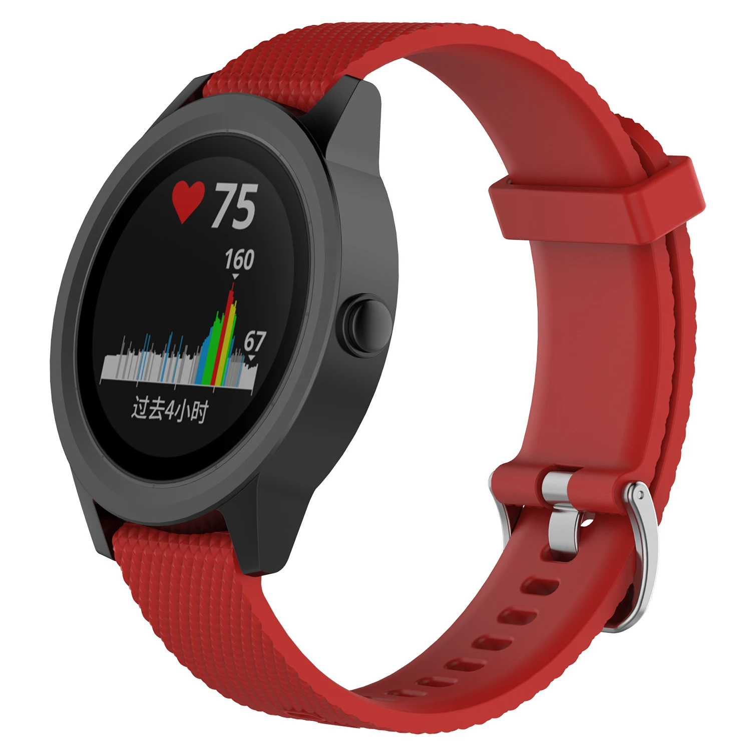 Red Ремешок для Garmin Vivoactive 3 Vivomove HR сменные часы силиконовый браслет ремешок для Vivomove/Vivoactive3 музыка - Цвет: Red