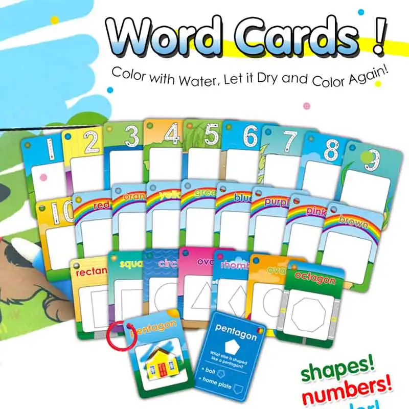 

Children's Cognitive Color Teaching Card Cognitive Early Education Learning Toy Gift Early Learning Card Learning Cognitive Card