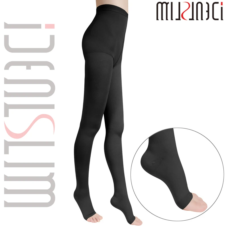 

IDEALSLIM Medical Compression Tights Women Open Toe Pantyhose Compression Stockings