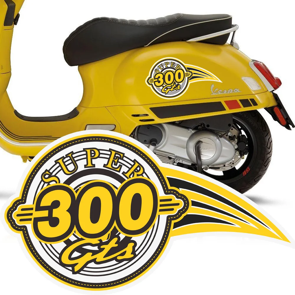 

Motorcycle Decal Sticker Body Shell For PIAGGIO VESPA GTS 300 GTS300 Logo Sport Emblem Super Reflective Moto Film 2018 2019