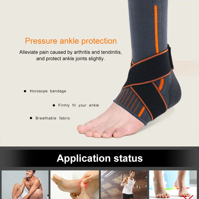 Movement Tae Kwon Do Ankle Support Leg Training Polyester Fiber Black Gray Protector Sports Ankle Bandage Kick The Ball