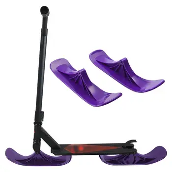 

2Pcs Kids Winter Snow Scooter Ski Conversion Attachment Converter Kit Board Ski Rack Sled Skateboard Universal Replacement Parts