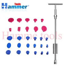 Автомобильный лист металлический инструмент для ремонта вмятин ремонтный Съемник глиняная пластина отверстие-повредит Набор для ремонта краски PDR инструмент