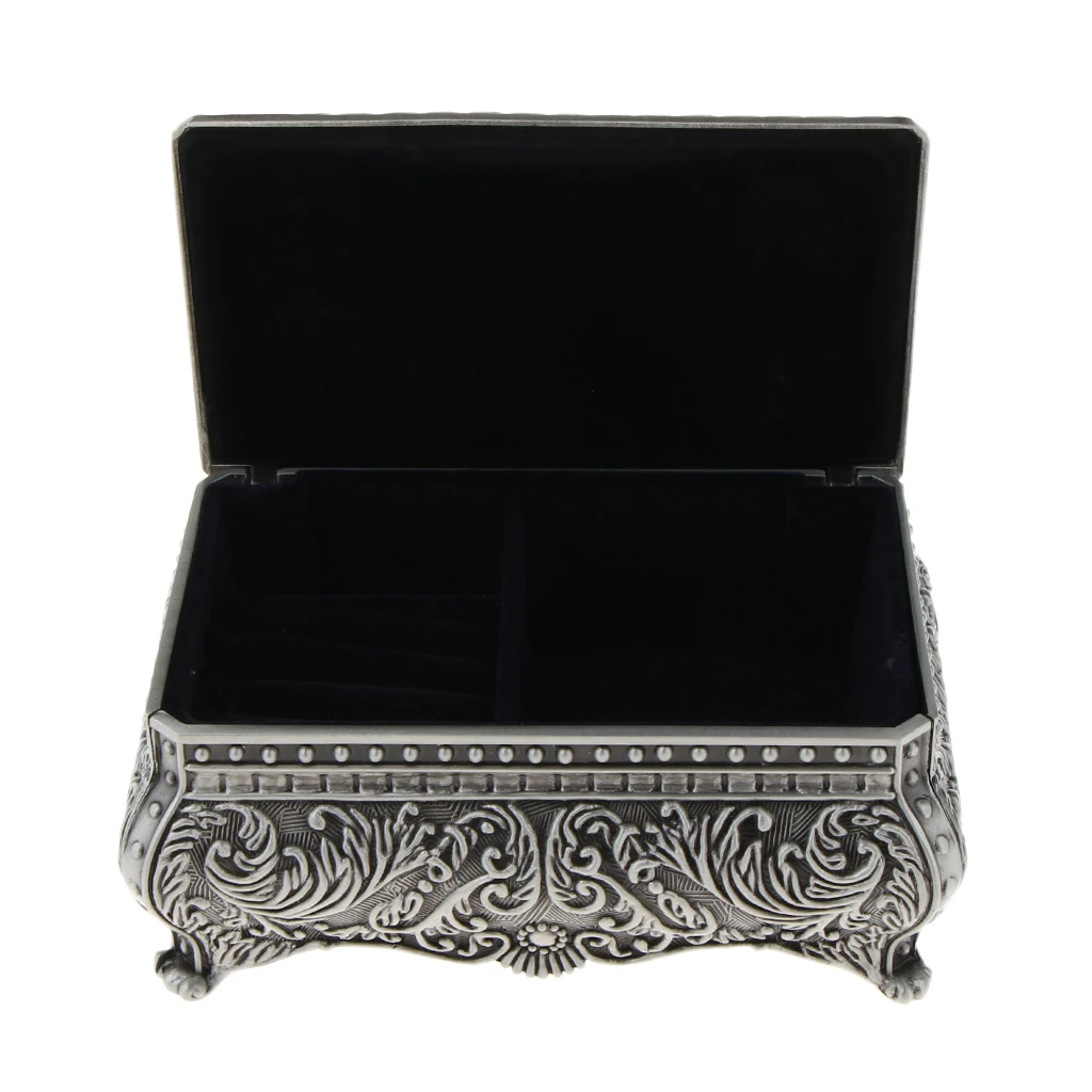 Ancient Egyptian Jewelry Box Queen Princess Vintage Box With Floral Embossed - Image 3