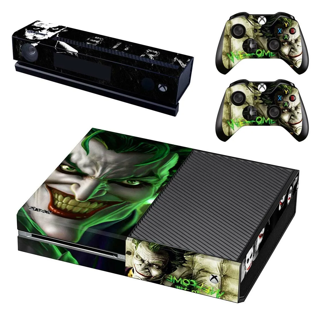 DC Джокер наклейка для Xbox One консоли и Kinect и 2 контроллера для Xbox One Наклейка из винила