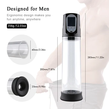 Electric Penis Pump USB Rechargeable Automatic Penis Enlargement Vacuum Pump Erection Penis Extender Male Enlarger Sex Toy 2