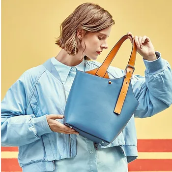 

Beautiful Bucket Bags New Arrival for Women Small Bag Fashion Handbag Pretty Colors Girls Shoulder Bags Quality Leather Tote Bag