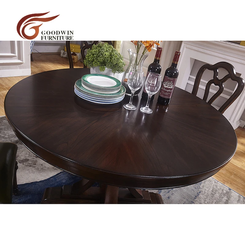 Space Saving Solid Wood Round Dining Table And Chairs And Wooden Modern Dining Table Set Wa430 Dining Room Sets Aliexpress
