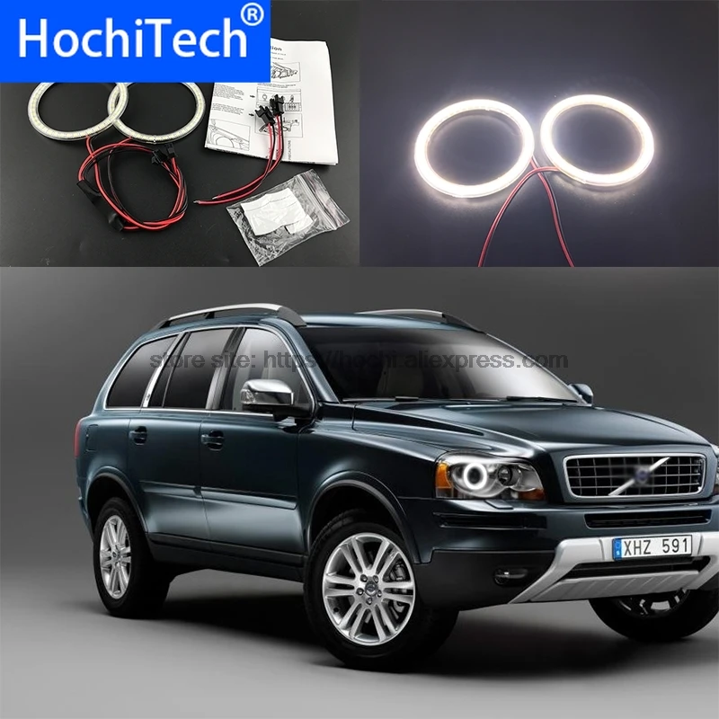 HochiTech ультра яркий SMD белый светодиодный ангельские глазки 2000LM 12V halo ring kit дневной