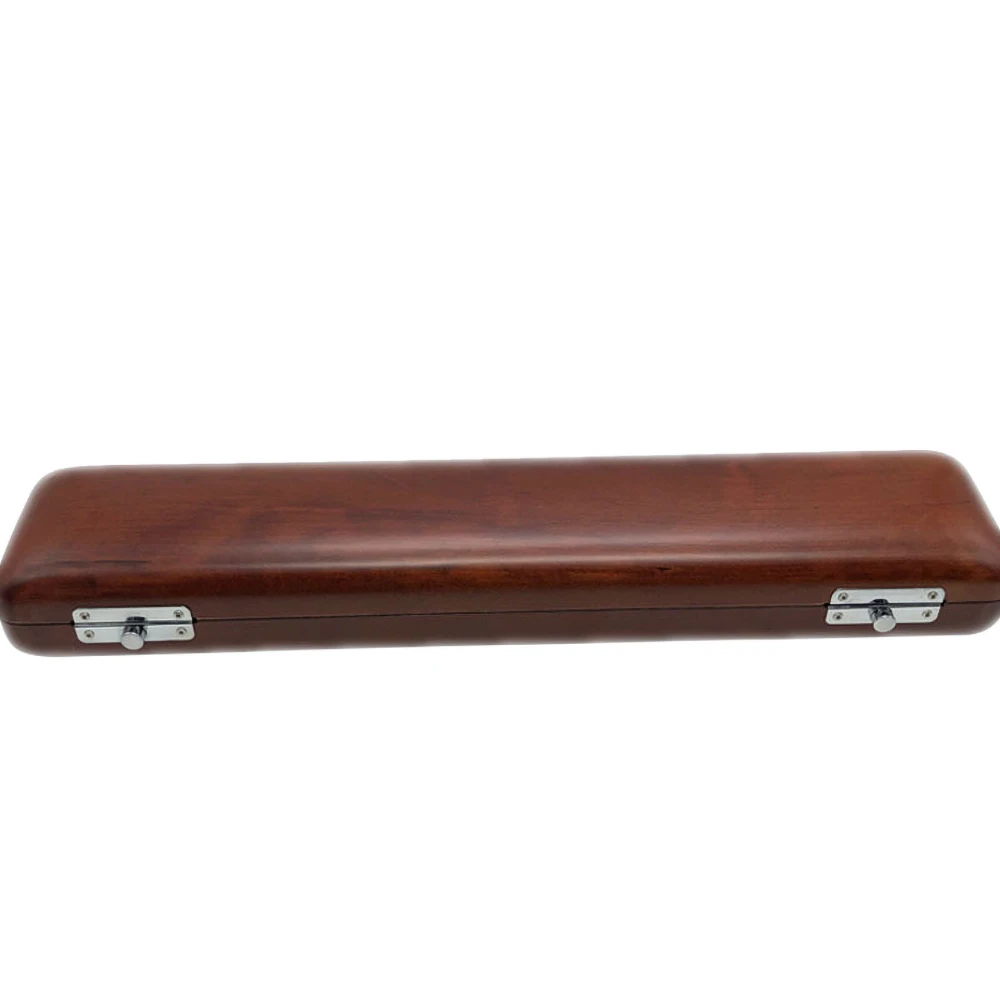 Brown kesoto Wooden Flute Hard Case 17 Holes Flute Protective Carry Case Shockproof