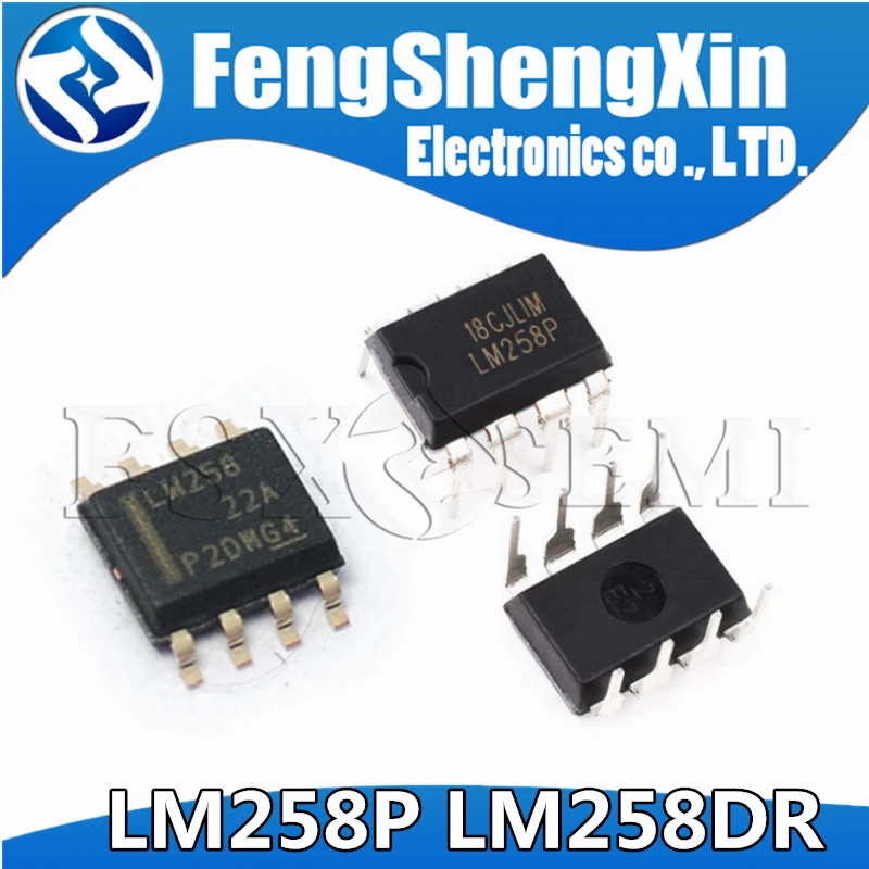 100 шт. LM258P DIP-8 LM258 SOP LM258N DIP LM258DR SOP-8 двойные оперативные усилители IC | Электронные