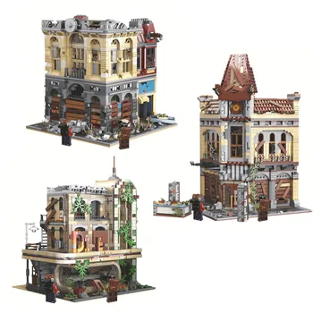 

IN STOCK K125 K126 K127 The Ruin Restaurant City Bank Cinema Model Building Blocks Bricks Kids Christmas Gifts Birthday toys