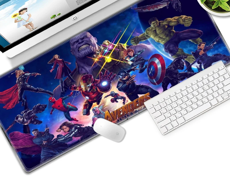 Игровой коврик для мыши размером 40x90 см из фильма «Железный человек», игровой коврик из натурального каучука для геймеров, компьютерный Настольный коврик для CSGO DOTA2, коврик для мыши