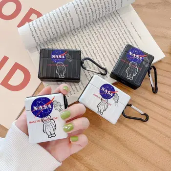 

Soft Wireless Case For Apple Airpods Pro Earphone Silicone Headphones Cases For Airpods 2/3 Protective cute Cover Astronaut