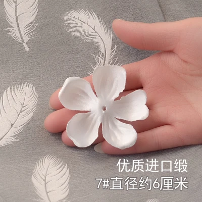 7 IVORY Ручной работы DIY ткань художественные лепестки Цветочные части цветы для свадебного платья. Свадебные аксессуары для платьев с вырезанными цветами - Цвет: 7 IVORY