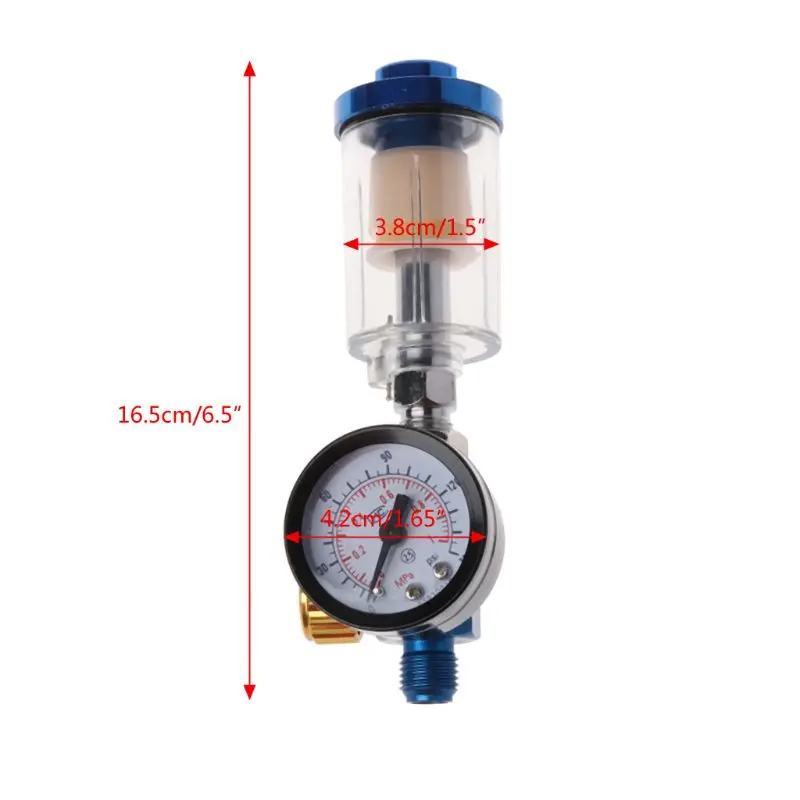 electric drill and screwdriver Spray Gun Air Regulator Gauge + In-line Water Trap Filter + JP/EU/US Adapter Pneumatic Tools Accessories For Airbrush best paint sprayer for home use