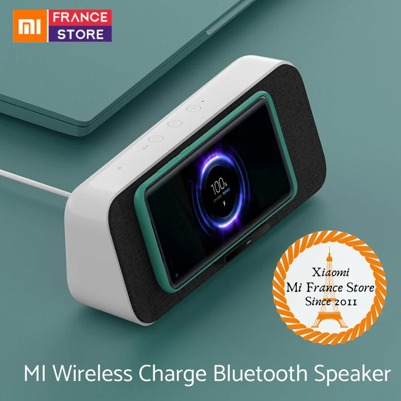 NEW Xiaomi 30 Вт Беспроводная зарядка Bluetooth динамик для Mi 10 S20 iPhone 11 BT 5 0 воспроизведение