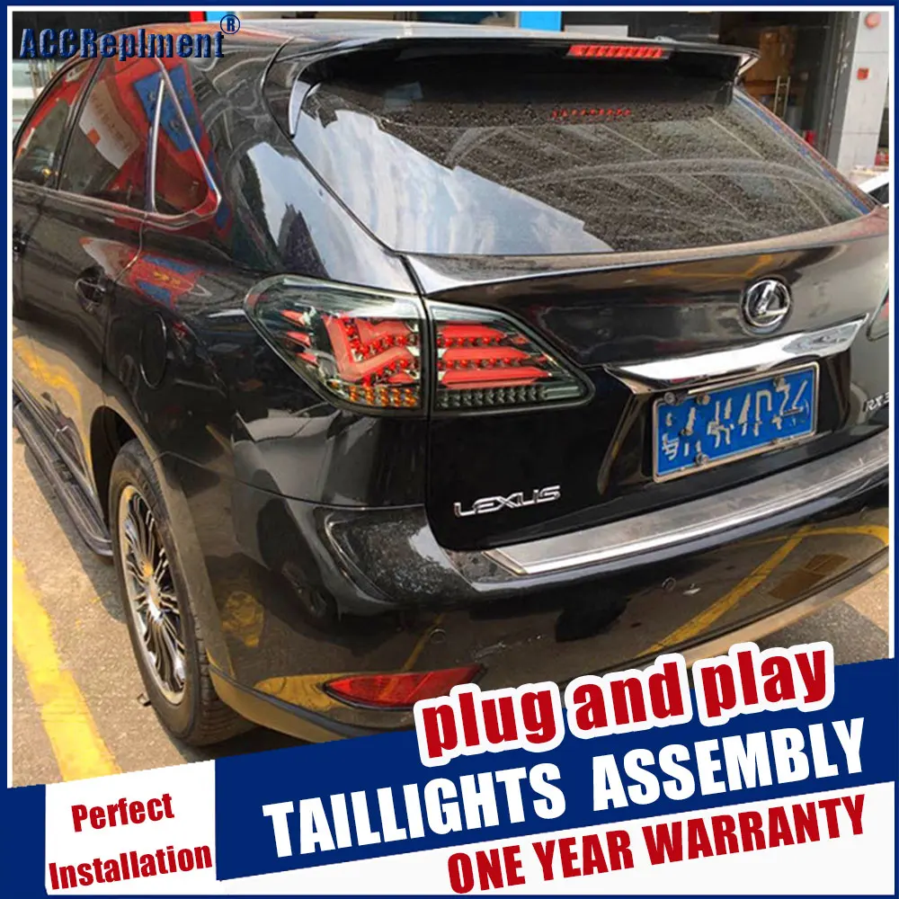 Car Styling LED Complete Tail Lamp for Lexus RX270 RX350 RX450H Taillights 12-15 Rear Light DRL+Turn Signal+Brake+Reverse light