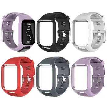 

VODOOL Soft Silicone Wristband Watch Strap for TomTom Sport Runner 2 3 Adjustable Replacement Watch Strap Accessories One Color