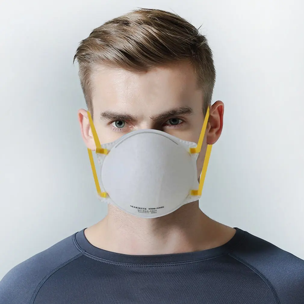 

10 pcs Head-mounted N95 mask non-woven fabric Anti-dust Face Mouth Mask Safety PM2.5 Anti-air Pollution Protection Mask