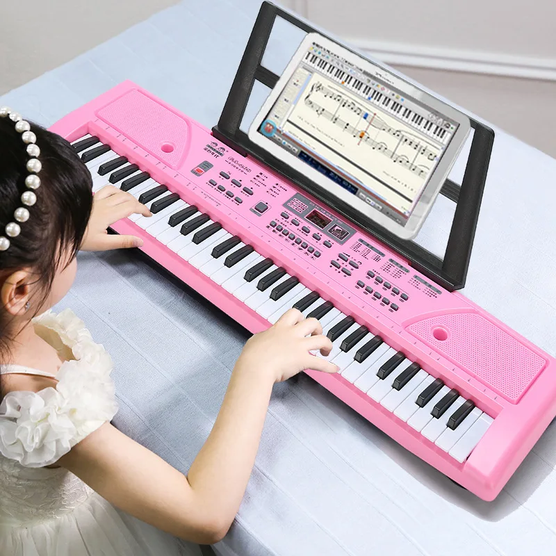 

Golden Age 61 Key 1-3-10-Year-Old CHILDREN'S Electronic Keyboard Beginners Musical Instrument Toy Support OEM